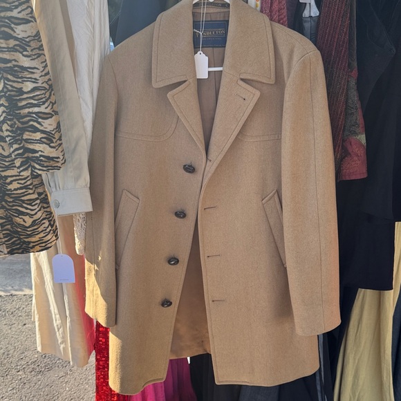Vintage Pendleton 100% virgin wool Camel Coat wood buttons - Picture 1 of 10